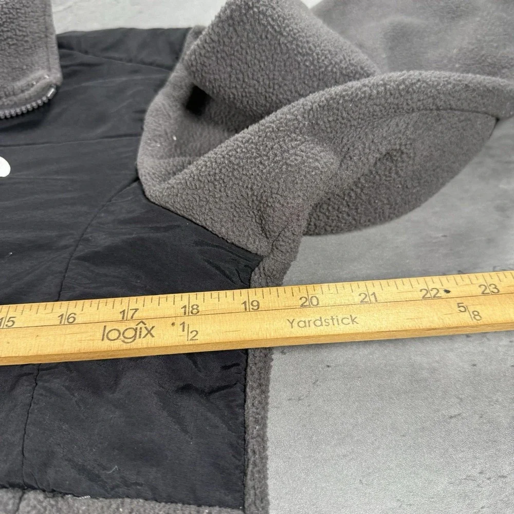 The North Face Jacket Girls M Gray Fleece Outdoors Hiking‎ Denali Camping Youth
